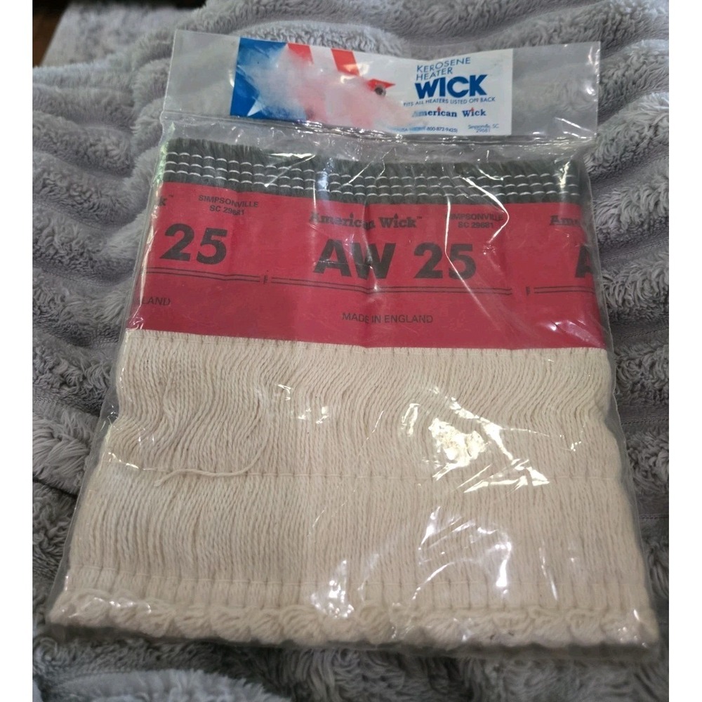 American Wick AW 25 Kerosene‎ Heater Wick Replacement Made in England NEW